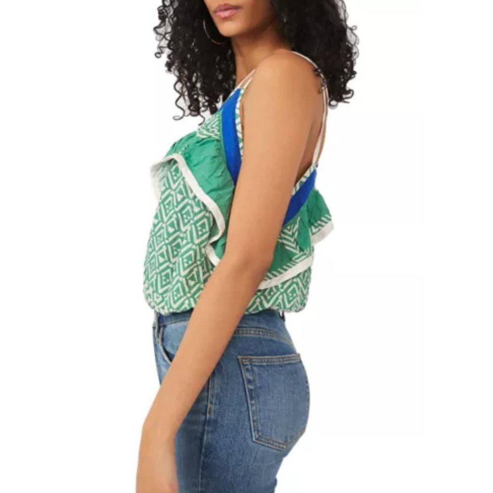 Free People Printed Ruffle Tank - Picture 3 of 3